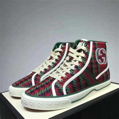 gucci red and black shoes|Gucci inspired tennis shoes.